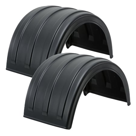 Betts Spring Fender, Single Axle, Black Poly, 80in, Pair PF200-80
